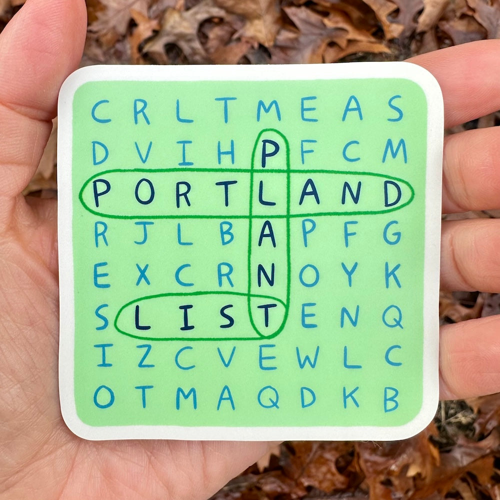 Portland Plant List Sticker