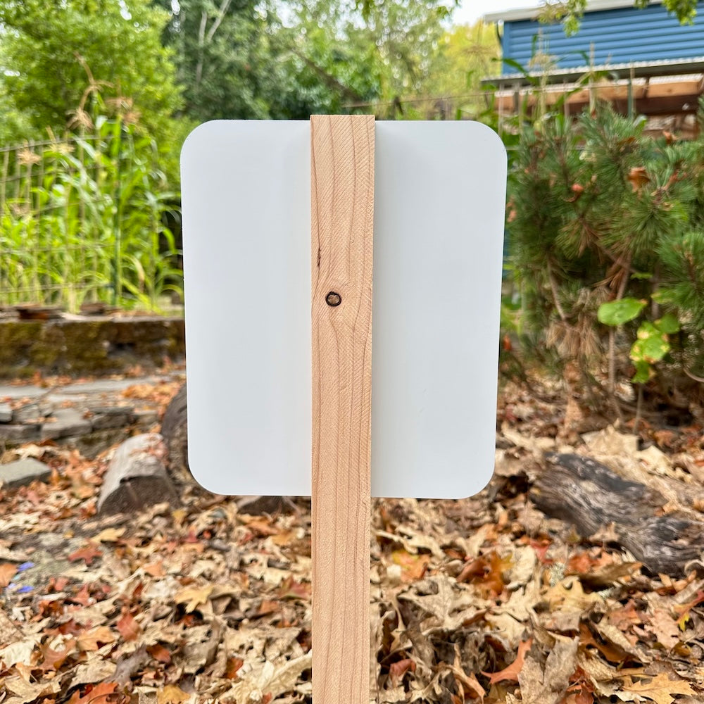 Leave The Leaves Garden Signs