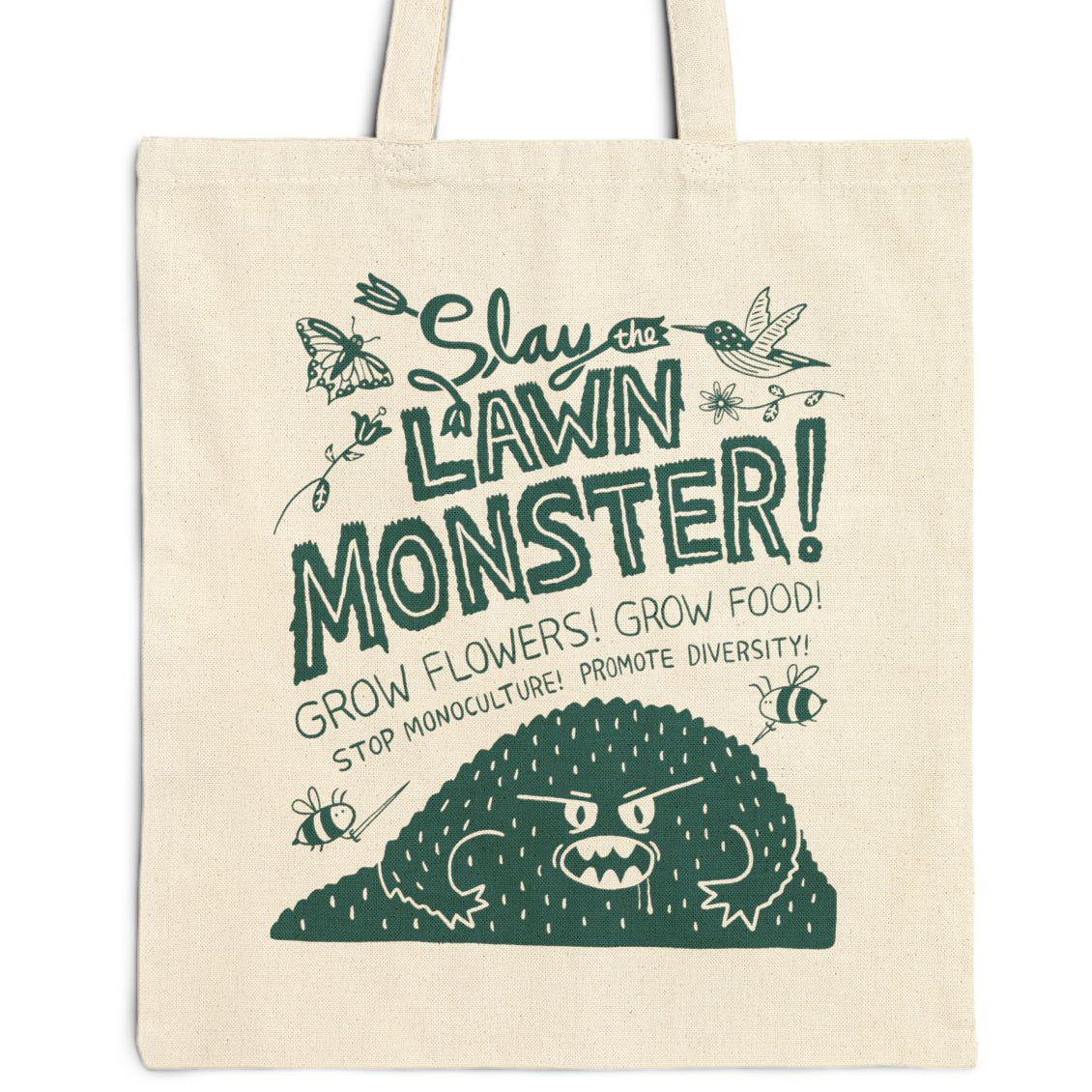 Slay the Lawn Monster! Tote Bag