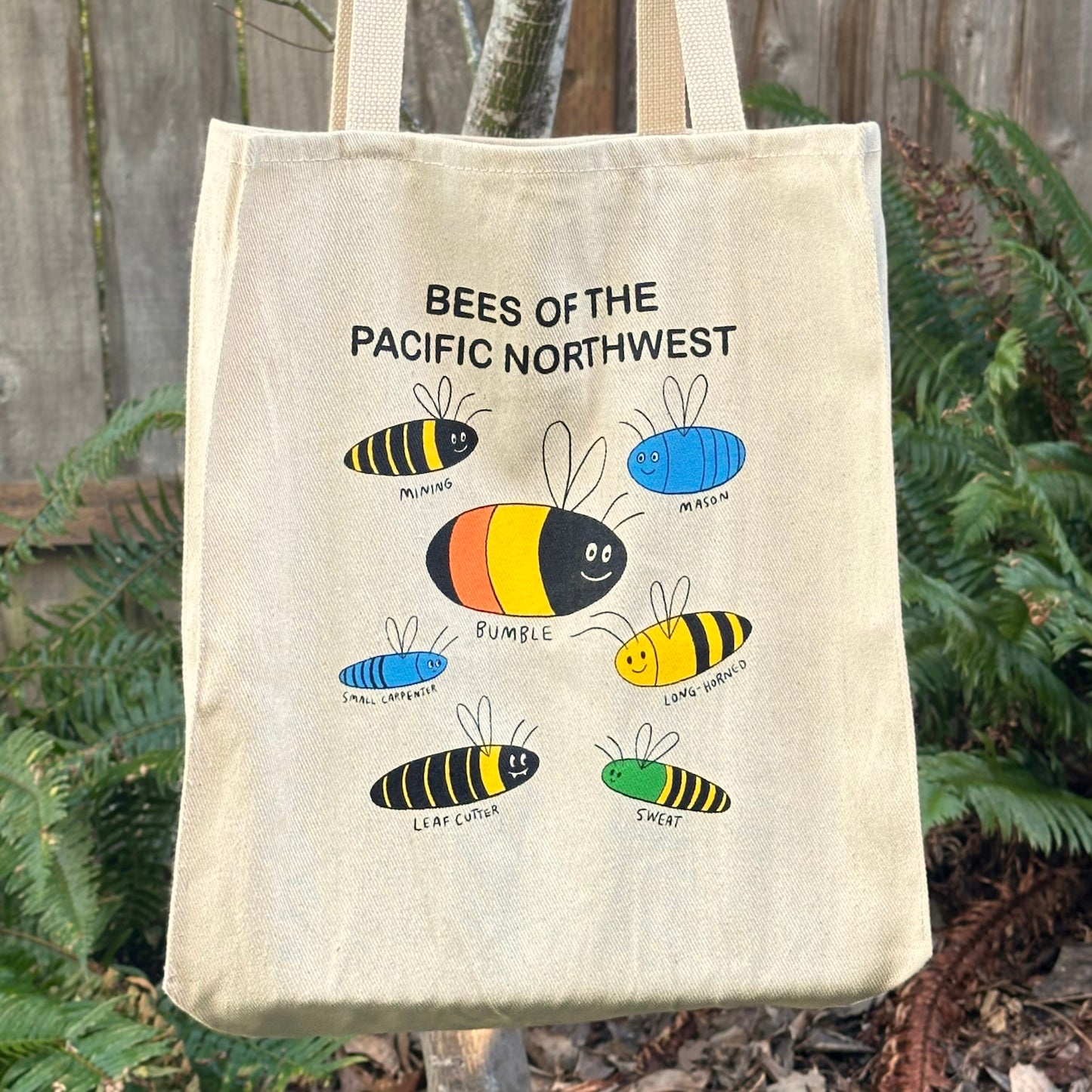 Bees of the PNW Tote Bag