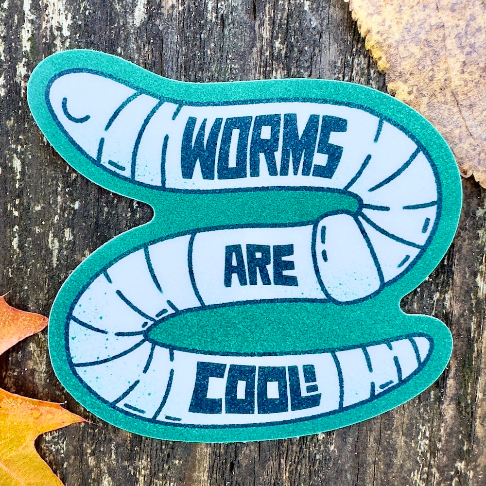 Worms Are Cool! Sticker