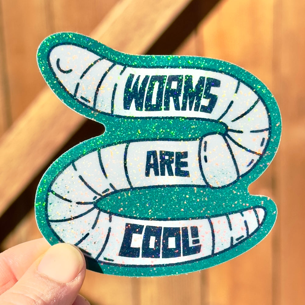 Worms Are Cool! Sticker